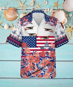 Aircraft U 6 Beaver (DHC 2 Beaver) U6 DHC2 Capitol, Liberty Independece Day Hawaiian Shirt Short Sleeve For Summer
