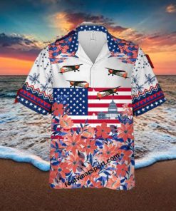 Aircraft U 6 Beaver (DHC 2 Beaver) U6 DHC2 Capitol, Liberty Independece Day Hawaiian Shirt Short Sleeve For Summer
