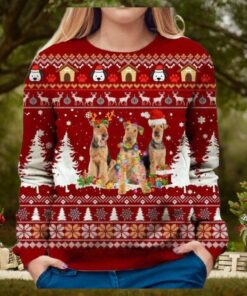 Airedale Terrier Christmas Ugly Sweater