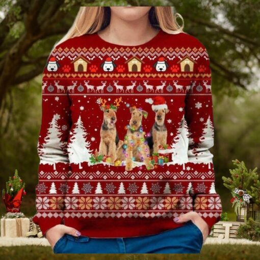 Airedale Terrier Christmas Ugly Sweater