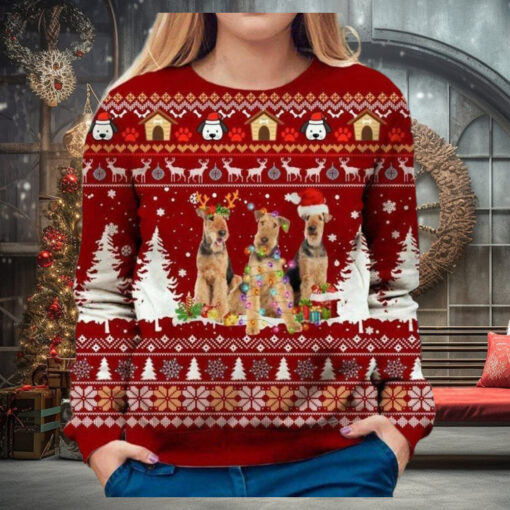 Airedale Terrier Christmas Ugly Sweater
