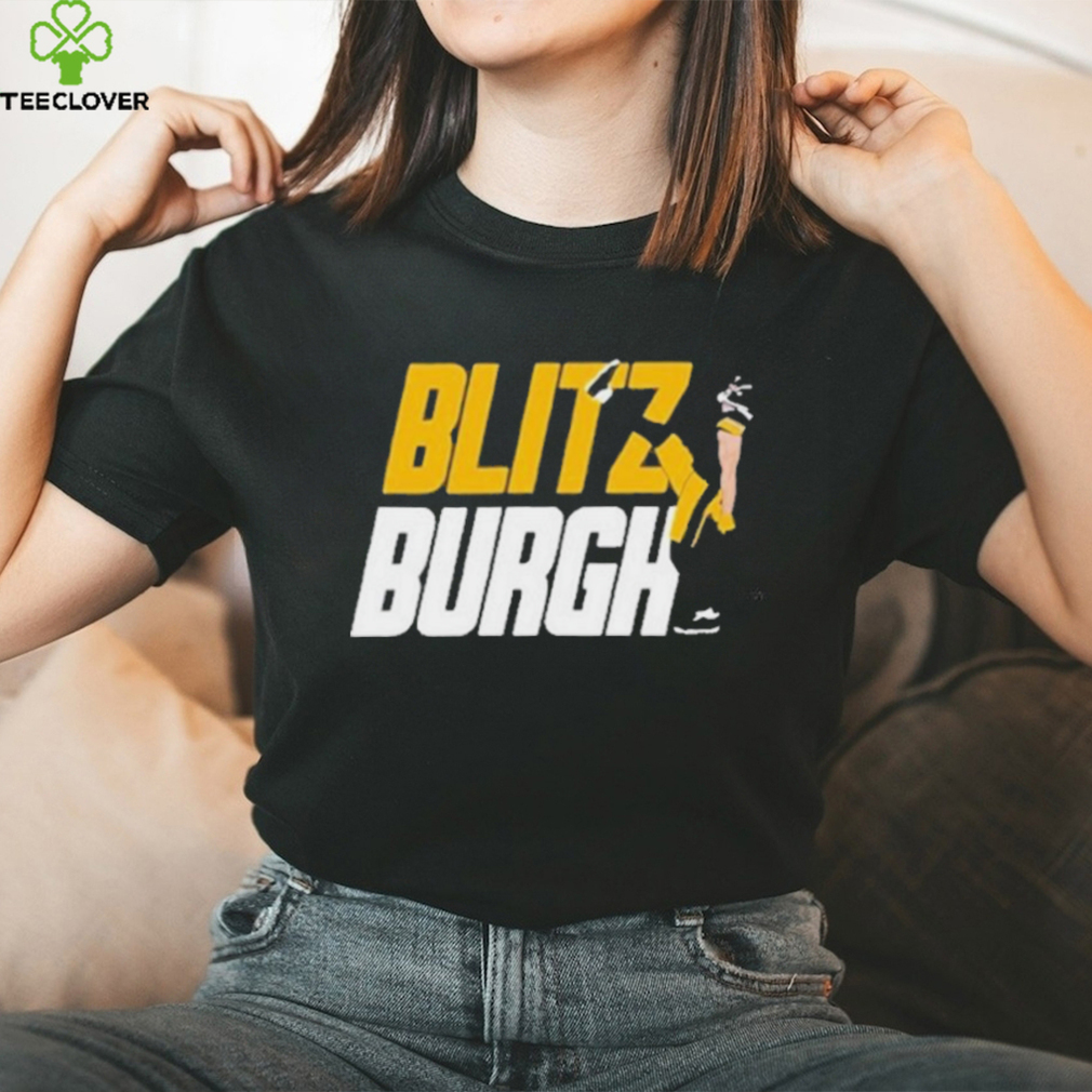 Aj Burnett Wearing Blitz Burgh T Shirt Aj Burnett Wearing Blitz Burgh T Shirt