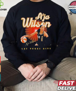 A’ja Wilson 22 Las Vegas Aces signature T Shirt