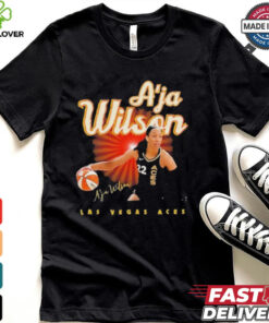 A’ja Wilson 22 Las Vegas Aces signature T Shirt
