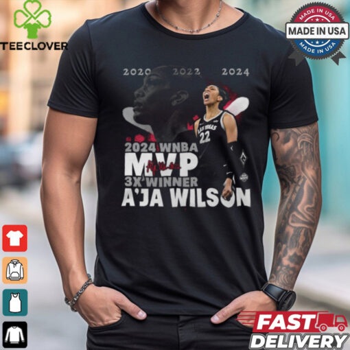 A’ja Wilson Las Vegas Aces Stadium Essentials 2024 WNBA MVP 3X Winner Graphic t shirt