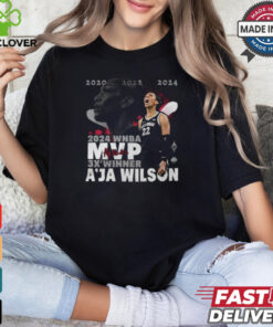 A’ja Wilson Las Vegas Aces Stadium Essentials 2024 WNBA MVP 3X Winner Graphic t shirt