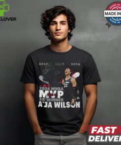 A’ja Wilson Las Vegas Aces Stadium Essentials 2024 WNBA MVP 3X Winner Graphic t shirt