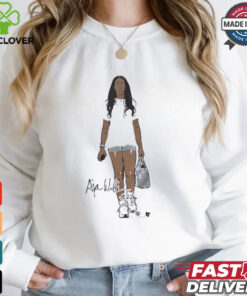 A’ja wilson white shirt