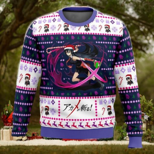 Akame ga Kill Akame Attack Ugly Christmas Sweater Funny Gift For Men And Women Fans