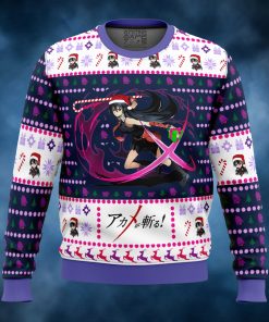 Akame ga Kill Akame Christmas Attack Ugly Christmas Sweater
