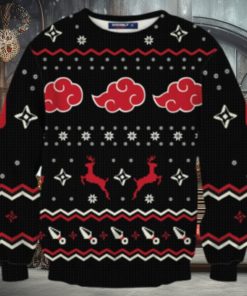 Akatsuki Christmas Unisex Wool Sweater Ugly Christmas Sweater 3D
