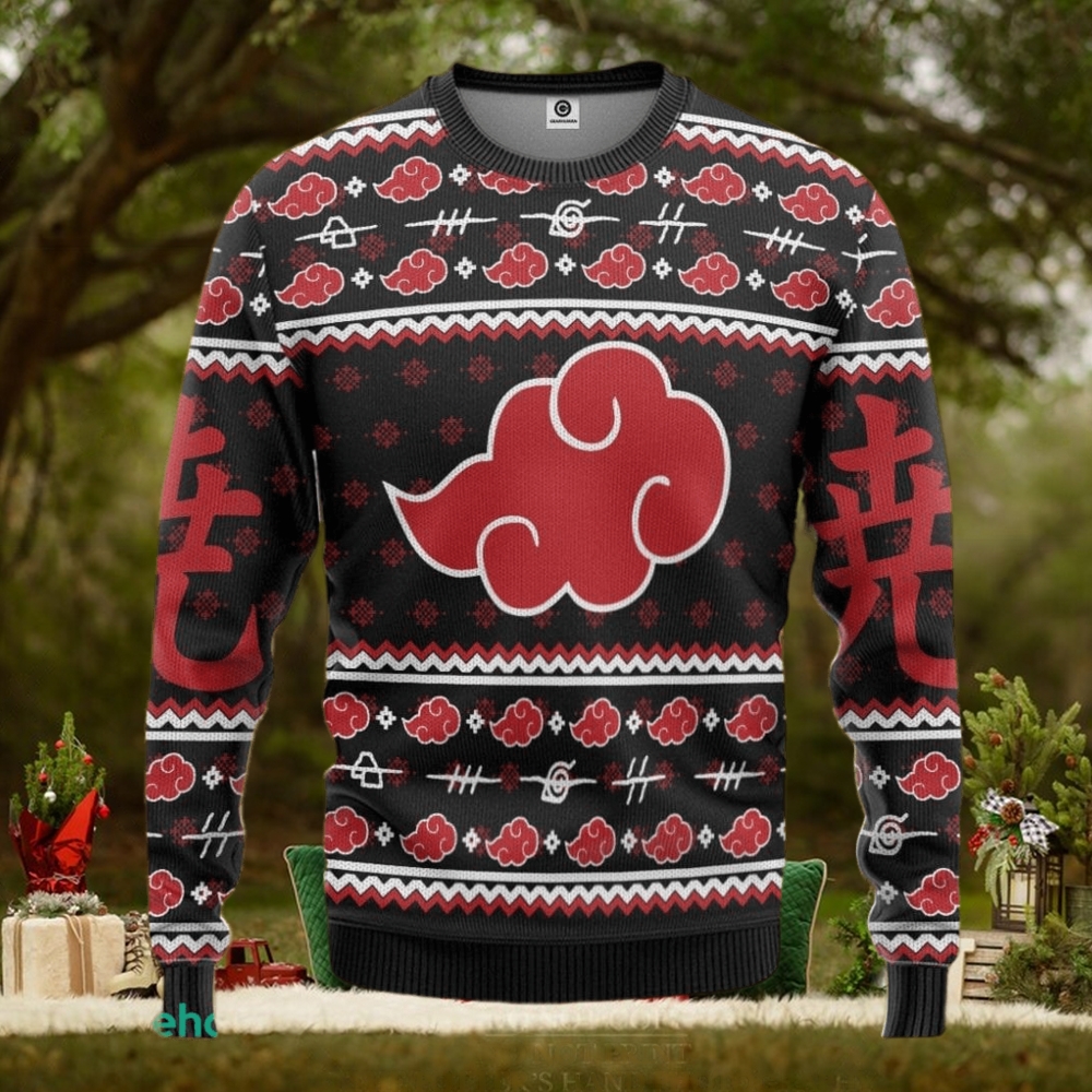 Akatsuki Ugly Christmas Anime Custom Ugly Sweater 3D Gift For Men And Women Akatsuki Ugly Christmas Anime Custom Ugly Sweater 3D Gift For Men And Women