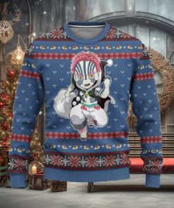 Akaza Demon Slayer Anime Xmas Women Mens Ugly Christmas Sweater
