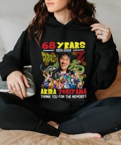 Akira Toriyama 68 Years 1955 2024 Thank You For The Memories Shirt