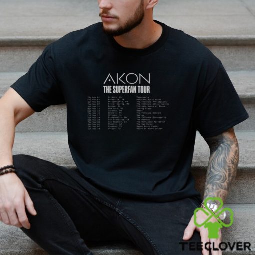 Akon Fall 2023 The Superfan Tour Merch, The Superfan Tour Akon 2023 Shirt, Akon 2023 North American Tour Dates T Shirt