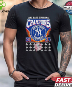 Al East Division Champions New York Yankees 2024 Shirt