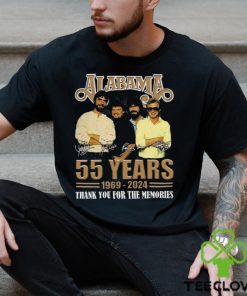 Alabama 55 Years 1969 – 2024 Thank You For The Memories T Shirt