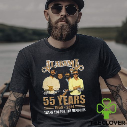 Alabama 55 Years 1969 – 2024 Thank You For The Memories T Shirt