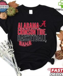 Alabama Basketball Text Logo Overlay Shirt