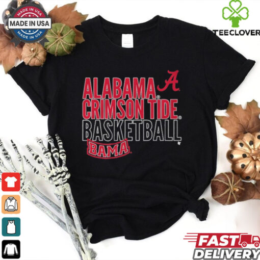 Alabama Basketball Text Logo Overlay Shirt