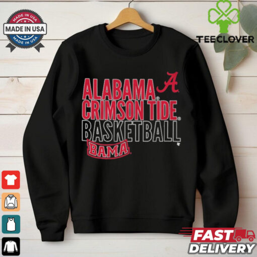 Alabama Basketball Text Logo Overlay Shirt