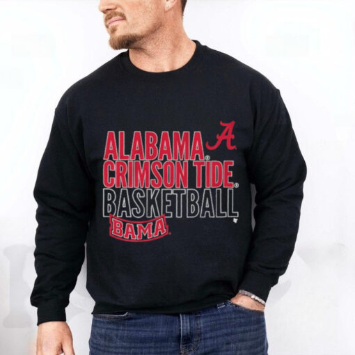 Alabama Basketball Text Logo Overlay t Shirt