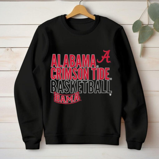 Alabama Basketball Text Logo Overlay t Shirt