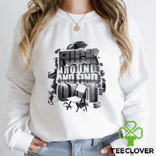 Alabama Boat Fight Folding Chair Fuck Around And Find Out Shirt