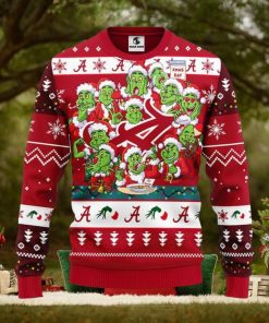 Alabama Crimson Tide 12 Grinch Xmas Day Christmas Ugly Sweater 3D Christmas Xmas Sweater