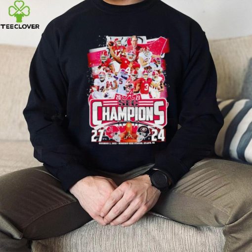 Alabama Crimson Tide 2023 SEC Champions 27 24 hoodie, sweater, longsleeve, shirt v-neck, t-shirt