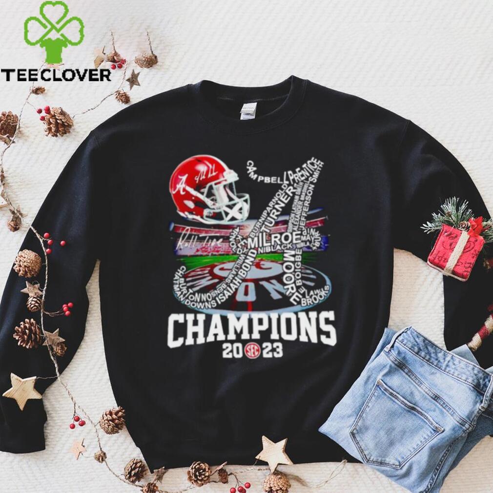 Alabama Crimson Tide 2023 SEC Roll Tide Champions shirt Alabama Crimson Tide 2023 SEC Roll Tide Champions shirt