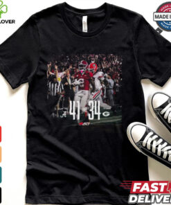 Alabama Crimson Tide 41 34 Georgia Bulldogs Final Score 2024 Shirt