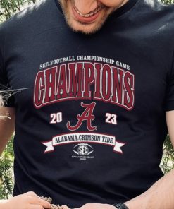 Alabama Crimson Tide Blue 84 Youth 2023 SEC Football Conference Champions T Shirt