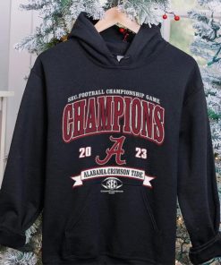 Alabama Crimson Tide Blue 84 Youth 2023 SEC Football Conference Champions T Shirt