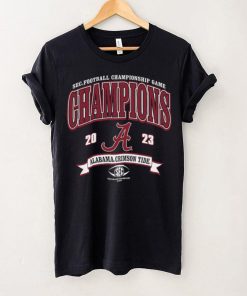 Alabama Crimson Tide Blue 84 Youth 2023 SEC Football Conference Champions T Shirt