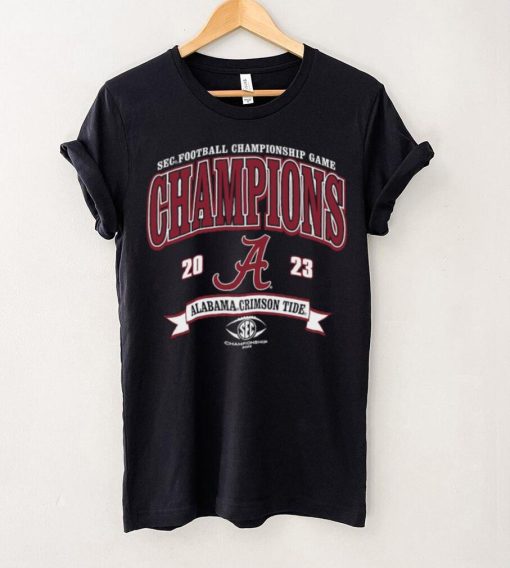 Alabama Crimson Tide Blue 84 Youth 2023 SEC Football Conference Champions T Shirt