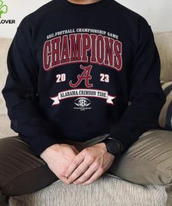 Alabama Crimson Tide Blue 84 Youth 2023 SEC Football Conference Champions T Shirt