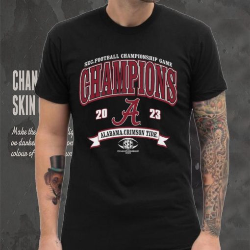 Alabama Crimson Tide Blue 84 Youth 2023 SEC Football Conference Champions T Shirt