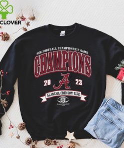 Alabama Crimson Tide Blue 84 Youth 2023 SEC Football Conference Champions T Shirt