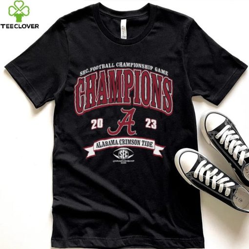 Alabama Crimson Tide Blue 84 Youth 2023 SEC Football Conference Champions T Shirt