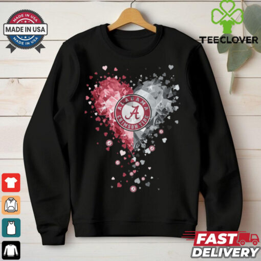 Alabama Crimson Tide Crystal Heart Shirt