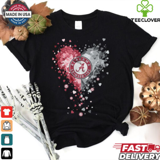 Alabama Crimson Tide Crystal Heart Shirt