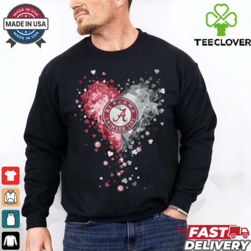 Alabama Crimson Tide Crystal Heart Shirt