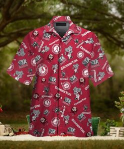 Alabama Crimson Tide Design Hawaiian Shirt Tropical Short Sleeve Elegance