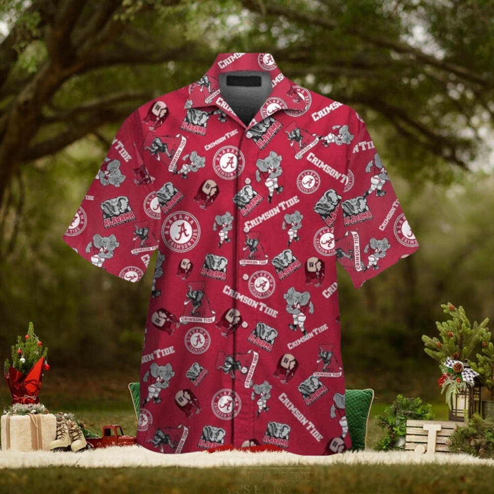 Alabama Crimson Tide Design Hawaiian Shirt Tropical Short Sleeve Elegance Alabama Crimson Tide Design Hawaiian Shirt Tropical Short Sleeve Elegance