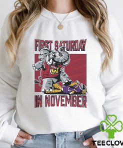 Alabama Crimson Tide First Saturday Elephant In November Shirt