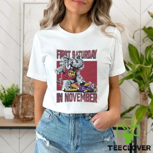 Alabama Crimson Tide First Saturday Elephant In November Shirt