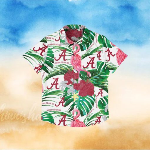 Alabama Crimson Tide Flamingo Hawaiian Shirt