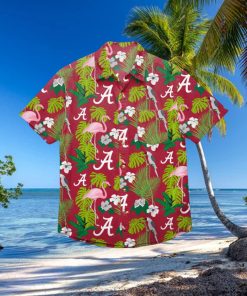 Alabama Crimson Tide Floral Hawaiian Shirt