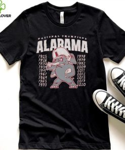 Alabama Crimson Tide Football Vintage Inspired Championship Shirt